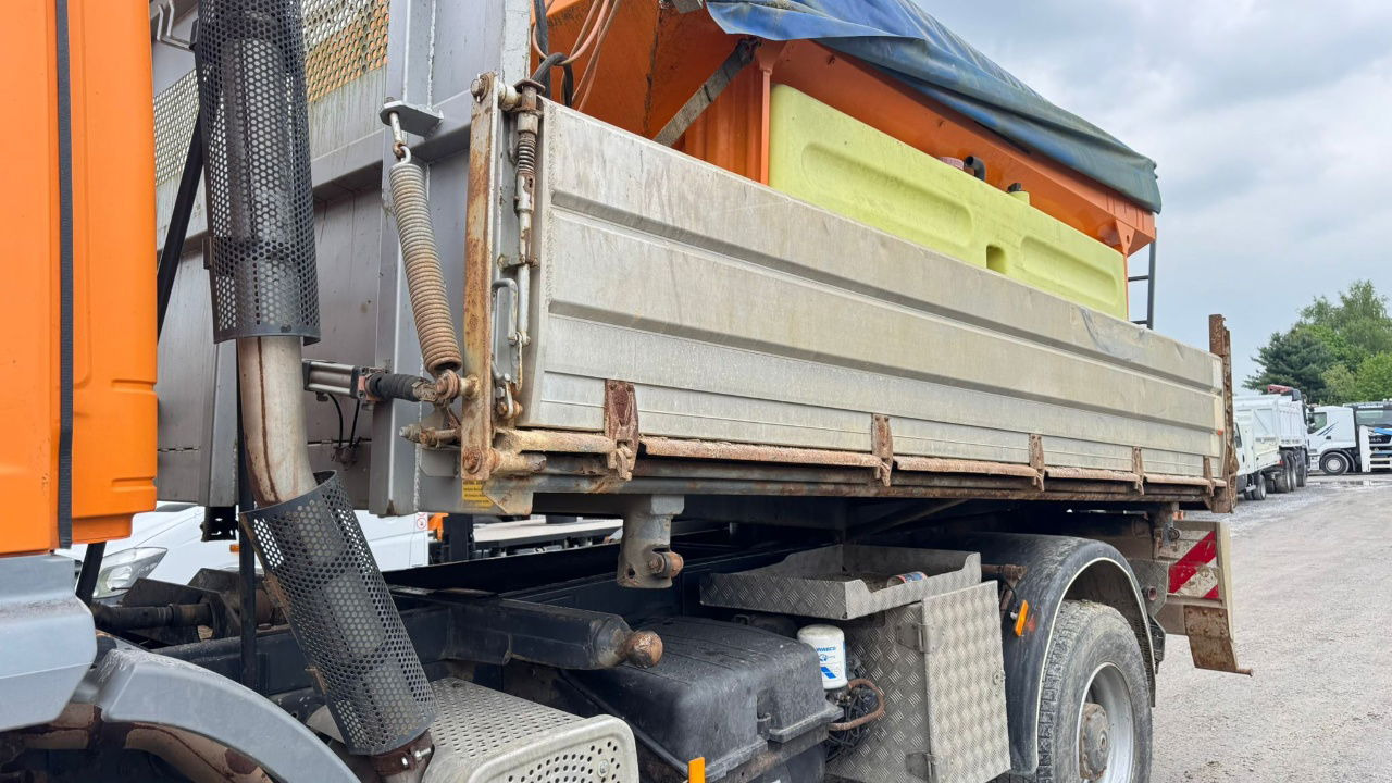 Camion benne Mercedes-Benz Atego 1828 AK 4X4 meiller tipper - snow plow - salt spreader: photos 9