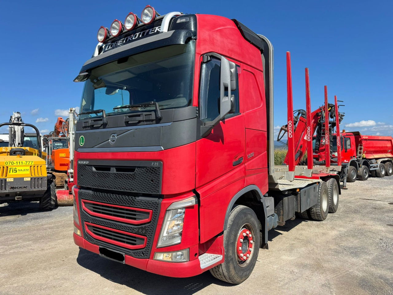 Volvo FH 500 500 6x4 forest truck - Epsilon 110Z - scissors - Camion porte-conteneur/ Caisse mobile: photos 1 Volvo FH 500 500 6x4 forest truck - Epsilon 110Z - scissors - Camion porte-conteneur/ Caisse mobile: photos 1