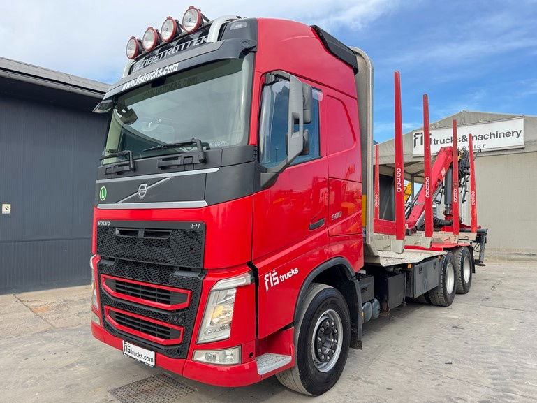 Volvo FH 500 6x4 forest truck - Epsilon 110Z - scissors - Camion porte-conteneur/ Caisse mobile: photos 1 Volvo FH 500 6x4 forest truck - Epsilon 110Z - scissors - Camion porte-conteneur/ Caisse mobile: photos 1