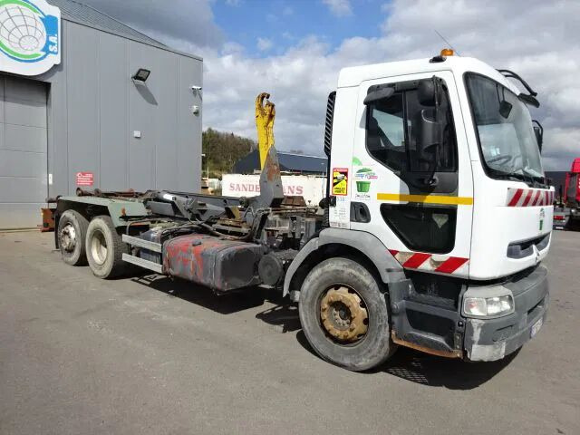 Renault Premium 370 dci - 6x2 - container system - crane/grue - Camion - système de câble: photos 1 Renault Premium 370 dci - 6x2 - container system - crane/grue - Camion - système de câble: photos 1