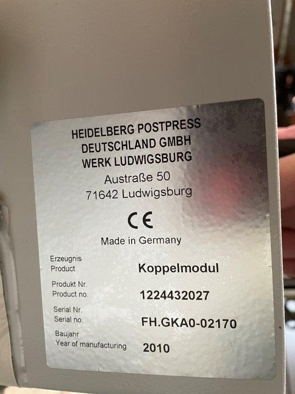 Heidelberg Stahlfolder MCT-DCT 2000 coupling module - Plieuse de bureau: photos 2 Heidelberg Stahlfolder MCT-DCT 2000 coupling module - Plieuse de bureau: photos 2