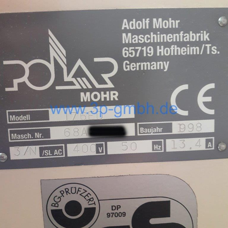 Massicot POLAR large format high-speed cutter 176 ED with loading transomat Polar TR 185-BL-7: photos 6 Massicot POLAR large format high-speed cutter 176 ED with loading transomat Polar TR 185-BL-7: photos 6