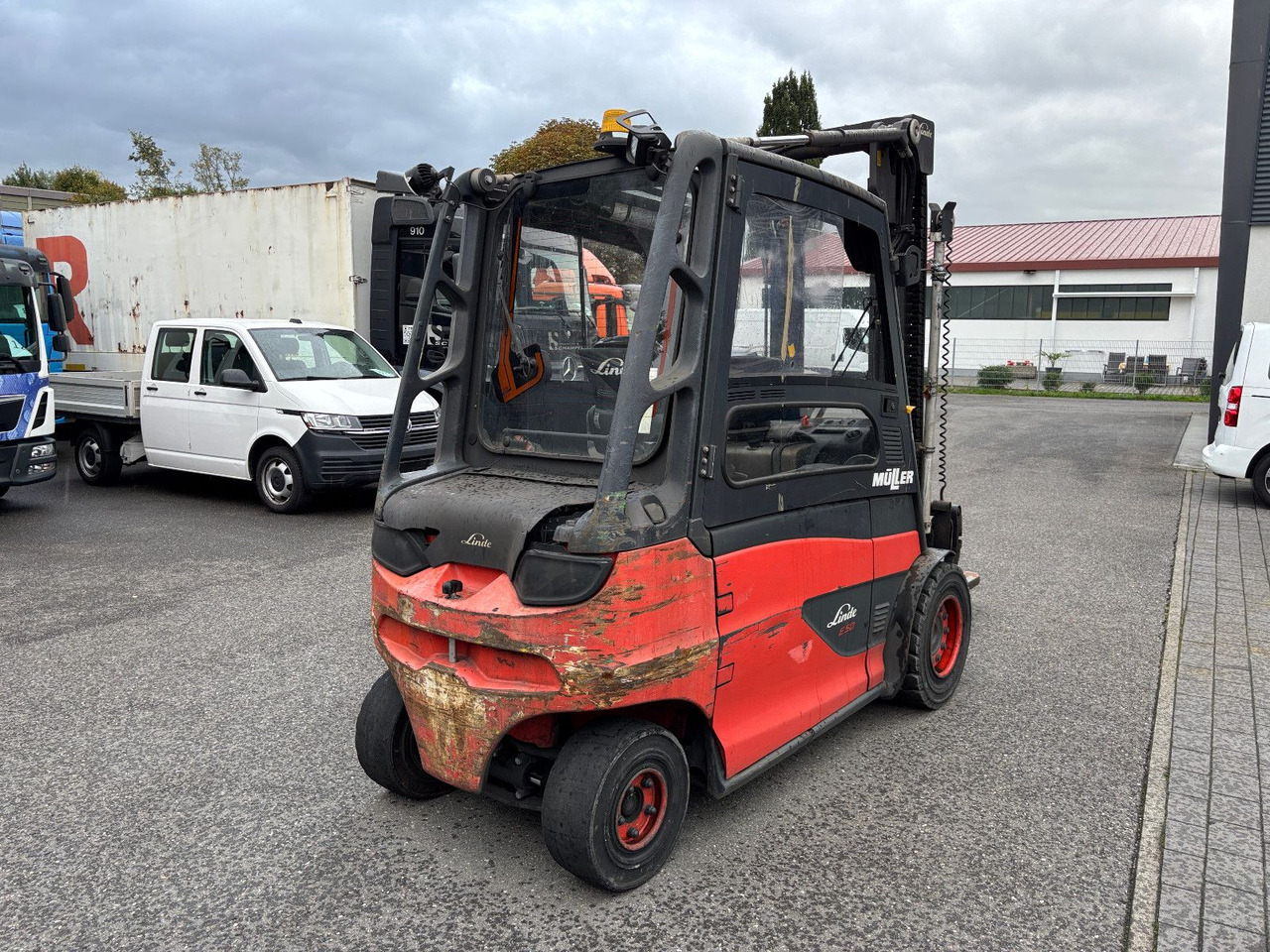 Linde E 50HL-01 Triplex Teleskopgabel - Chariot élévateur électrique: photos 3 Linde E 50HL-01 Triplex Teleskopgabel - Chariot élévateur électrique: photos 3