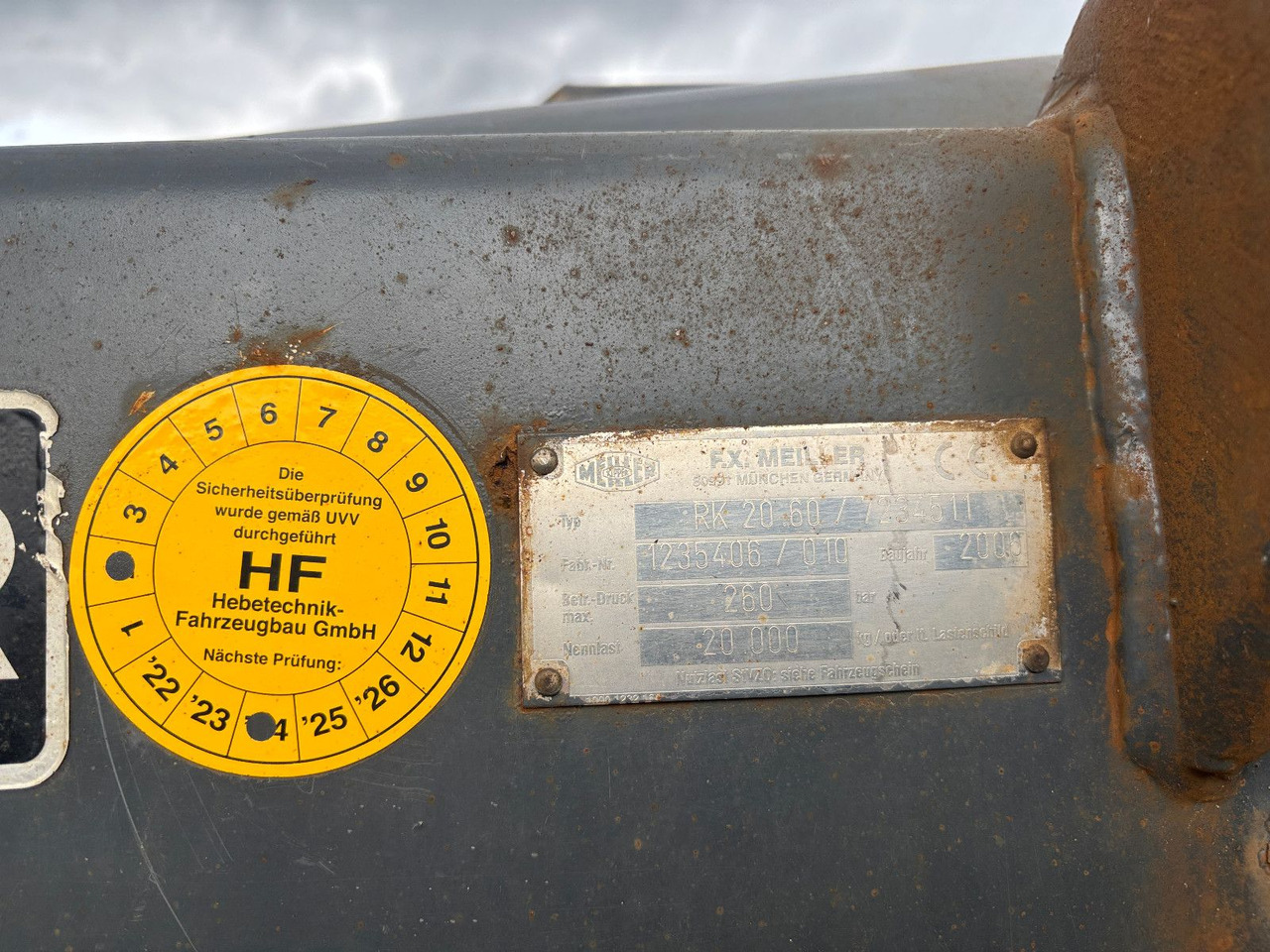 Meiller Aufbau RK 20-60/20.000Kg/260bar - Camion ampliroll: photos 5 Meiller Aufbau RK 20-60/20.000Kg/260bar - Camion ampliroll: photos 5