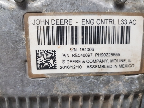 John Deere 6145r Engine Control Unit Re548097, Re580347, Sw63031b - Bloc de gestion pour Tracteur agricole: photos 3 John Deere 6145r Engine Control Unit Re548097, Re580347, Sw63031b - Bloc de gestion pour Tracteur agricole: photos 3