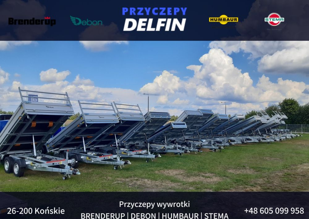 Remorque benne neuf DEBON PW 2.4 LUX - 306 x 180 cm / 2600 kg: photos 16