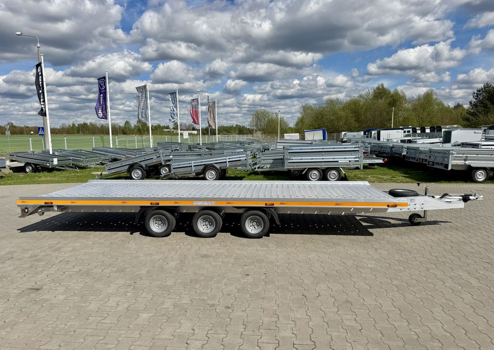 GROMEX L3-3500-6 | 600 x 210 cm / 3500 kg / lampy LED / koło zapasowe / najazdy ALU - Remorque porte-voitures: photos 2 GROMEX L3-3500-6 | 600 x 210 cm / 3500 kg / lampy LED / koło zapasowe / najazdy ALU - Remorque porte-voitures: photos 2