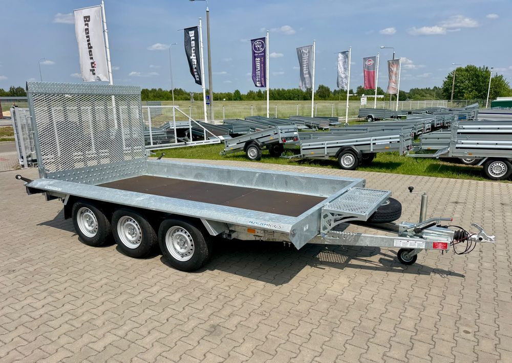 Niewiadów KN401835T - 400 x 185 cm | 2570kg ładowności | trap stalowy | 3-osiowa budowlanka - Remorque porte engin: photos 1 Niewiadów KN401835T - 400 x 185 cm | 2570kg ładowności | trap stalowy | 3-osiowa budowlanka - Remorque porte engin: photos 1