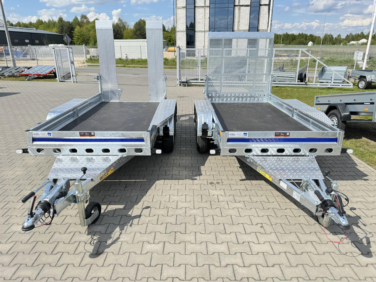 Wiola B2730 GVW 2700 kg machine transporter mini excavator 292x142 cm - Remorque porte engin: photos 3 Wiola B2730 GVW 2700 kg machine transporter mini excavator 292x142 cm - Remorque porte engin: photos 3