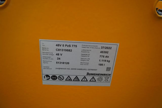 Jungheinrich unknown | Battery 48V775Ah 48 5PZS775 Year 2022 weight 1119 kg sn. - Accumulateur pour Matériel de manutention: photos 4 Jungheinrich unknown | Battery 48V775Ah 48 5PZS775 Year 2022 weight 1119 kg sn. - Accumulateur pour Matériel de manutention: photos 4