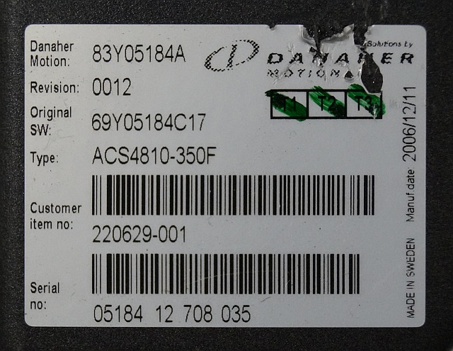 Toyota/BT 220629-001 | Danaher motion AC Superdrive motor controller 83Y05184A A - Bloc de gestion pour Matériel de manutention: photos 2 Toyota/BT 220629-001 | Danaher motion AC Superdrive motor controller 83Y05184A A - Bloc de gestion pour Matériel de manutention: photos 2