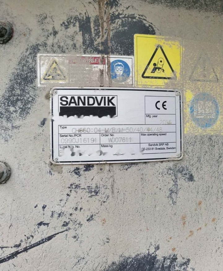 Sandvik CH660 Hydrocone - Concasseur à cône: photos 2 Sandvik CH660 Hydrocone - Concasseur à cône: photos 2