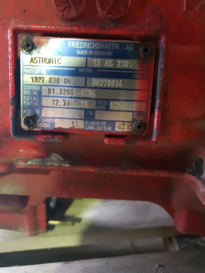 MAN ASTRONIC 12 AS 2301 WITHOUT INTARDER - Boîte de vitesse pour Camion: photos 5 MAN ASTRONIC 12 AS 2301 WITHOUT INTARDER - Boîte de vitesse pour Camion: photos 5
