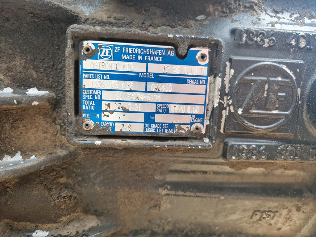 Boîte de vitesse pour Camion ZF ASTRONIC MID 12AS 1210 TO: photos 6