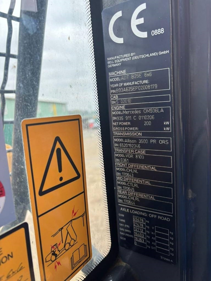 Tombereau articulé Bell B 25 E: photos 9 Tombereau articulé Bell B 25 E: photos 9