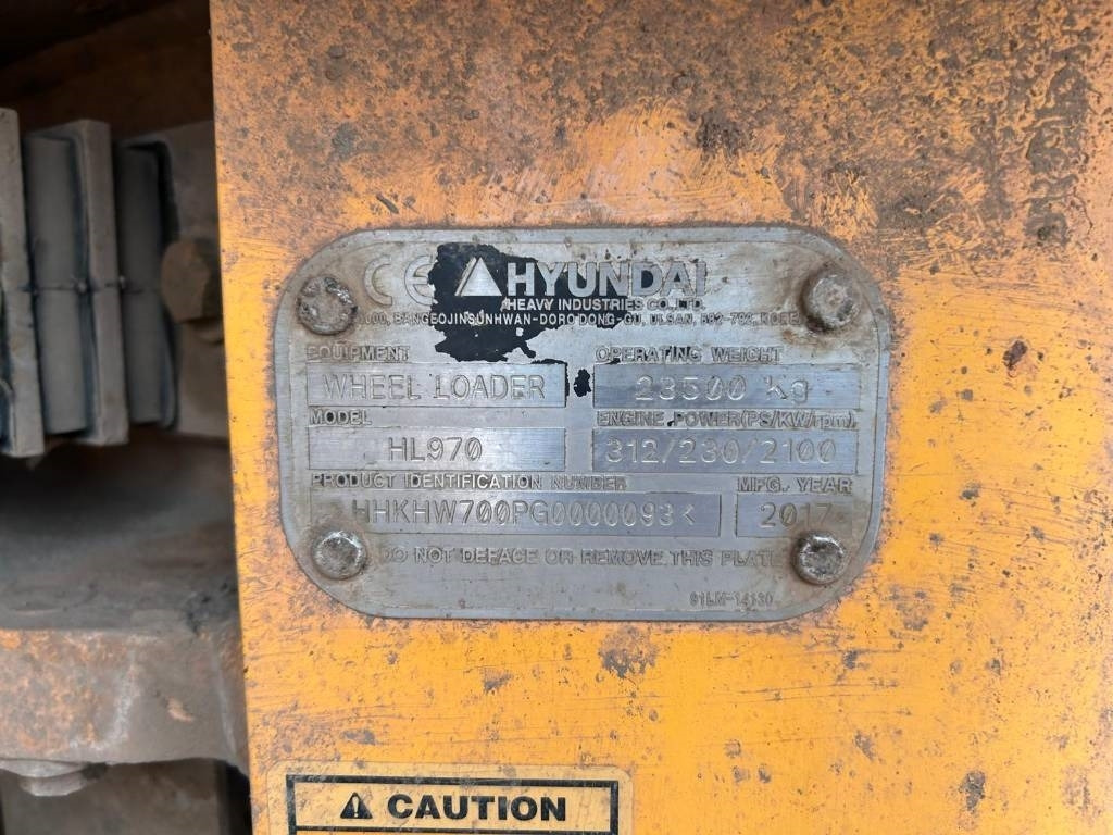 Hyundai HL 970 (Under Preparation) - Chargeuse sur pneus: photos 2 Hyundai HL 970 (Under Preparation) - Chargeuse sur pneus: photos 2