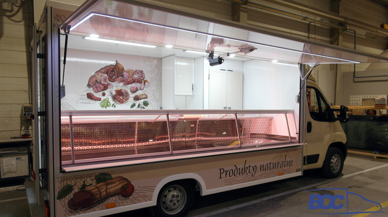 BCC POLSKA - FOOD TRUCK - MOBILNY SKLEP MIĘSNY PEUGEOT BOXER - Camion magasin: photos 5 BCC POLSKA - FOOD TRUCK - MOBILNY SKLEP MIĘSNY PEUGEOT BOXER - Camion magasin: photos 5