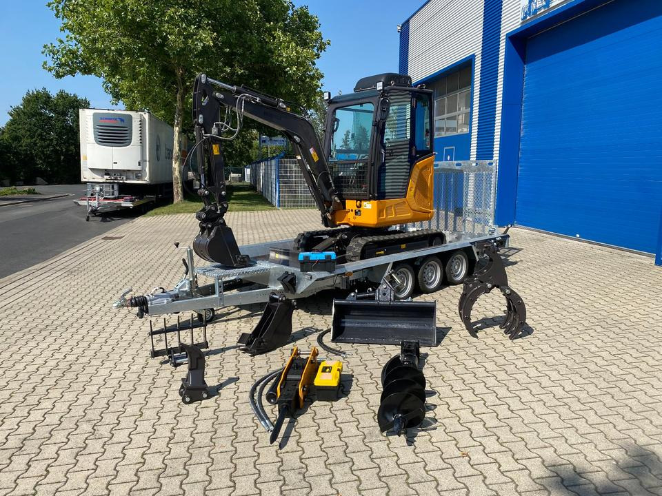 Minibagger BK2800ASR + Tieflader + Zubehör *INKL.19% MWST*BERGER KRAUS*KUBOTA*SCHWENKARM* VERSTELLFAHRWERK*KLIMA* - Mini pelle: photos 2 Minibagger BK2800ASR + Tieflader + Zubehör *INKL.19% MWST*BERGER KRAUS*KUBOTA*SCHWENKARM* VERSTELLFAHRWERK*KLIMA* - Mini pelle: photos 2