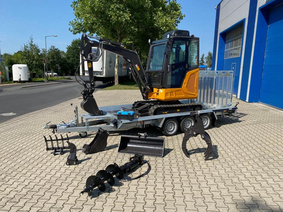 Minibagger BK2800ASR + Tieflader + Zubehör *INKL.19% MWST*BERGER KRAUS*KUBOTA*SCHWENKARM* VERSTELLFAHRWERK*KLIMA* - Mini pelle: photos 2 Minibagger BK2800ASR + Tieflader + Zubehör *INKL.19% MWST*BERGER KRAUS*KUBOTA*SCHWENKARM* VERSTELLFAHRWERK*KLIMA* - Mini pelle: photos 2
