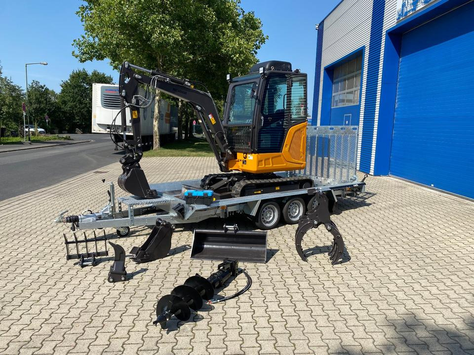 Minibagger BK2800ASR + Tieflader + Zubehör *INKL.19% MWST*BERGER KRAUS*KUBOTA*SCHWENKARM* VERSTELLFAHRWERK*KLIMA* - Mini pelle: photos 1 Minibagger BK2800ASR + Tieflader + Zubehör *INKL.19% MWST*BERGER KRAUS*KUBOTA*SCHWENKARM* VERSTELLFAHRWERK*KLIMA* - Mini pelle: photos 1