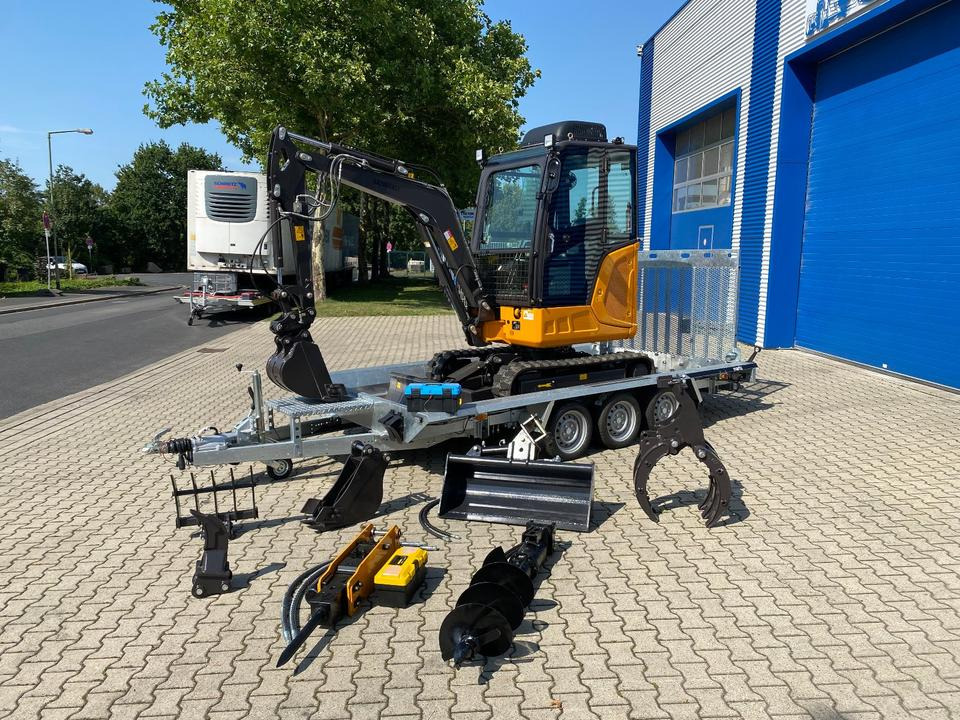 Minibagger BK2800ASR + Tieflader + Zubehör *INKL.19% MWST*BERGER KRAUS*KUBOTA*SCHWENKARM* VERSTELLFAHRWERK*KLIMA* - Mini pelle: photos 1 Minibagger BK2800ASR + Tieflader + Zubehör *INKL.19% MWST*BERGER KRAUS*KUBOTA*SCHWENKARM* VERSTELLFAHRWERK*KLIMA* - Mini pelle: photos 1
