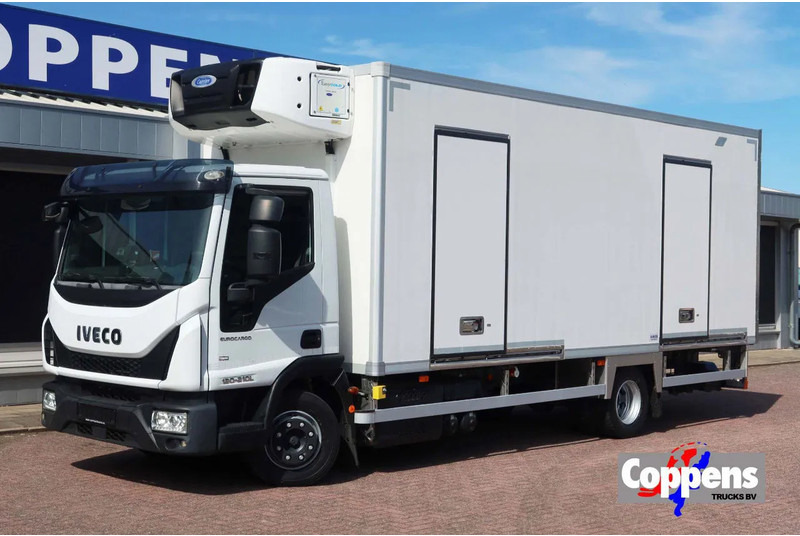 Iveco EuroCargo 120 El 210L Carrier Supra 850 MT Koel/Vries+Klep Bitemp met verplaatsbare wand - Camion frigorifique: photos 1 Iveco EuroCargo 120 El 210L Carrier Supra 850 MT Koel/Vries+Klep Bitemp met verplaatsbare wand - Camion frigorifique: photos 1