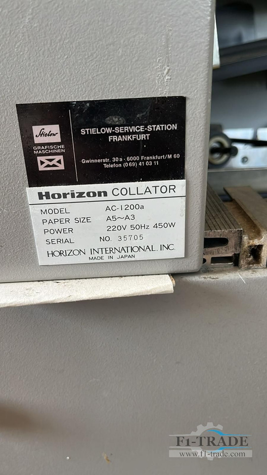 Horizon AC-1200 - Machine d'impression: photos 2 Horizon AC-1200 - Machine d'impression: photos 2