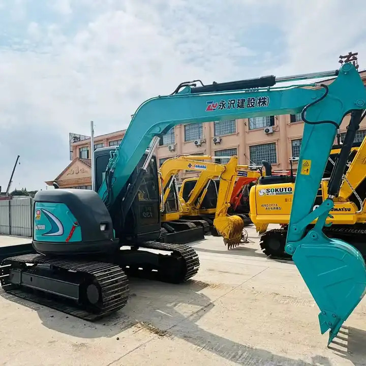 Original Color 7 Ton Hydraulic Excavator Kobelco Sk75-8 Mini Tracked Excavator With Quality Warranty In Shanghai - Pelle sur chenille: photos 1 Original Color 7 Ton Hydraulic Excavator Kobelco Sk75-8 Mini Tracked Excavator With Quality Warranty In Shanghai - Pelle sur chenille: photos 1