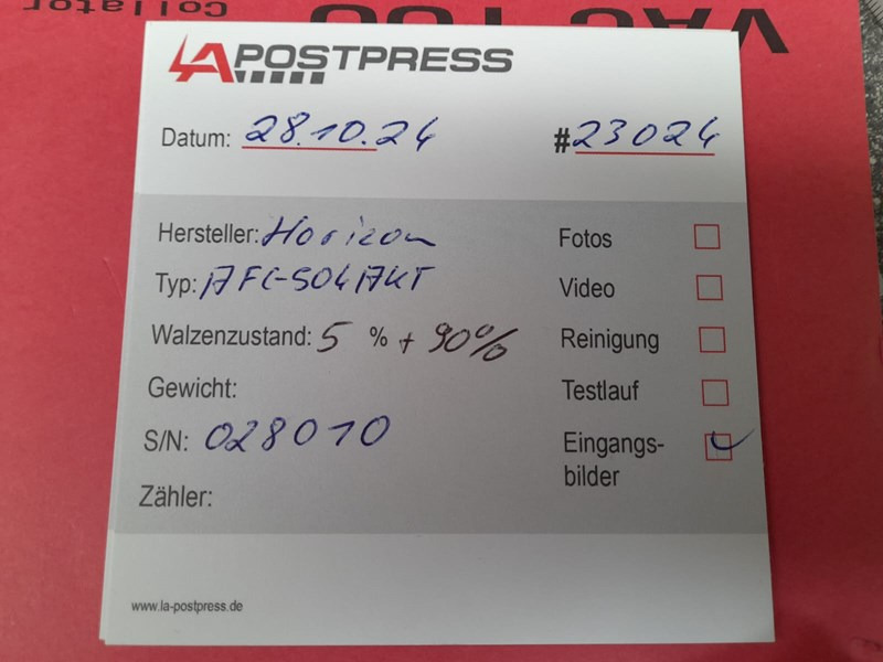 Horizon AFC-504 AKT | folder | 4 | 2001 - Plieuse de bureau: photos 2 Horizon AFC-504 AKT | folder | 4 | 2001 - Plieuse de bureau: photos 2