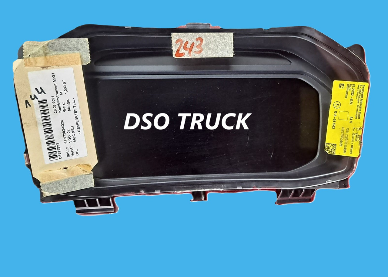 81.27202-6324 LICZNIK ZEGAR MAN 81.27202-6324 MAN Continental D-78053 - Panel de instrumentos: photos 1 81.27202-6324 LICZNIK ZEGAR MAN 81.27202-6324 MAN Continental D-78053 - Panel de instrumentos: photos 1