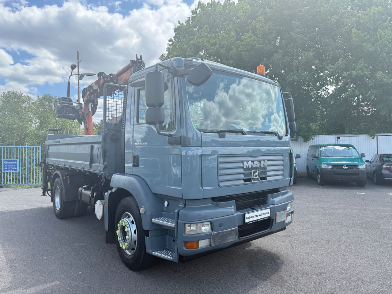 MAN TGM 8.280 Kipper Kran Atlas 85.2 - Camion benne, Camion grue: photos 2 MAN TGM 8.280 Kipper Kran Atlas 85.2 - Camion benne, Camion grue: photos 2