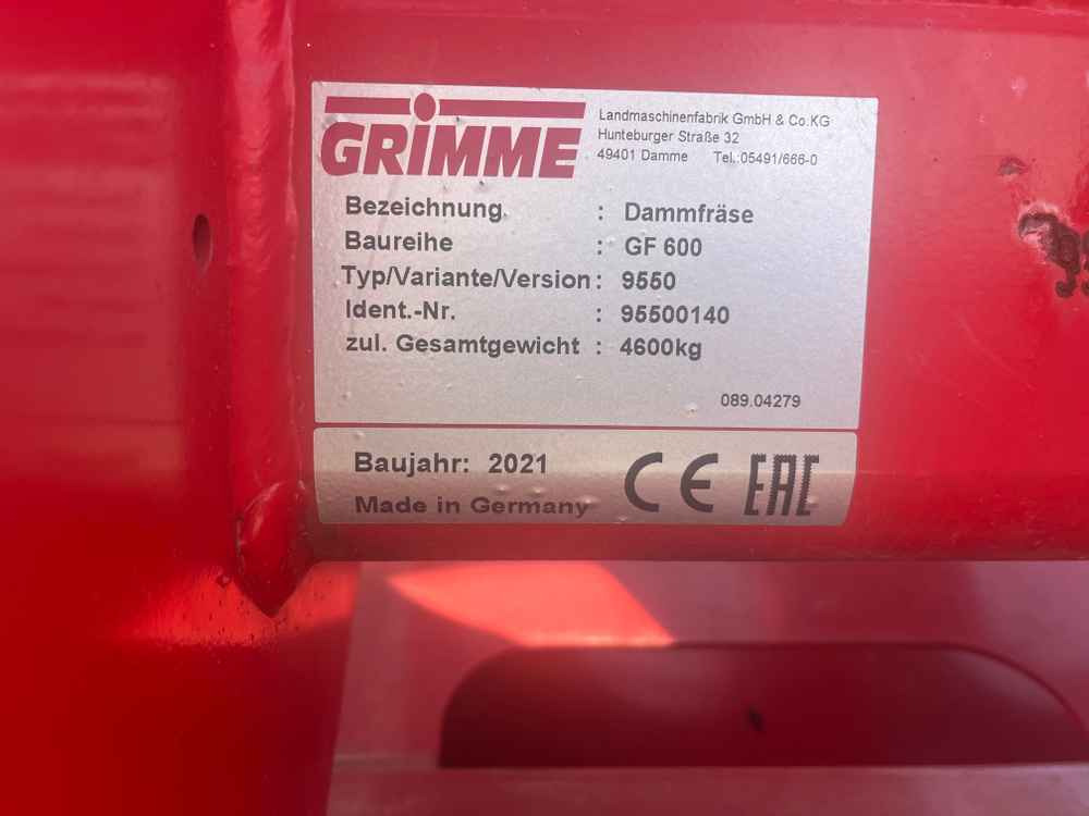 Grimme GF 600 - Matériel de récolte: photos 3 Grimme GF 600 - Matériel de récolte: photos 3