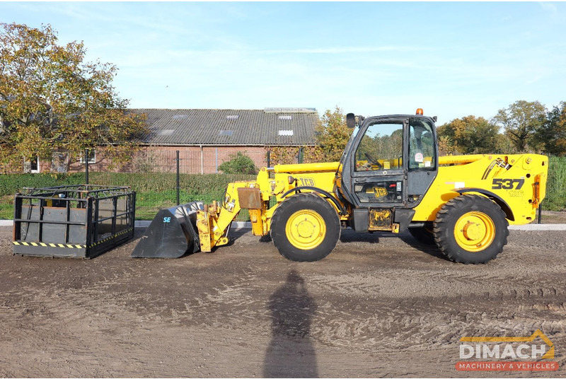JCB 537 135 JCB verreiker met werkbak op afstandsbediening + nieuwe bak en palletvorken. TOP!! - Chariot télescopique: photos 1 JCB 537 135 JCB verreiker met werkbak op afstandsbediening + nieuwe bak en palletvorken. TOP!! - Chariot télescopique: photos 1