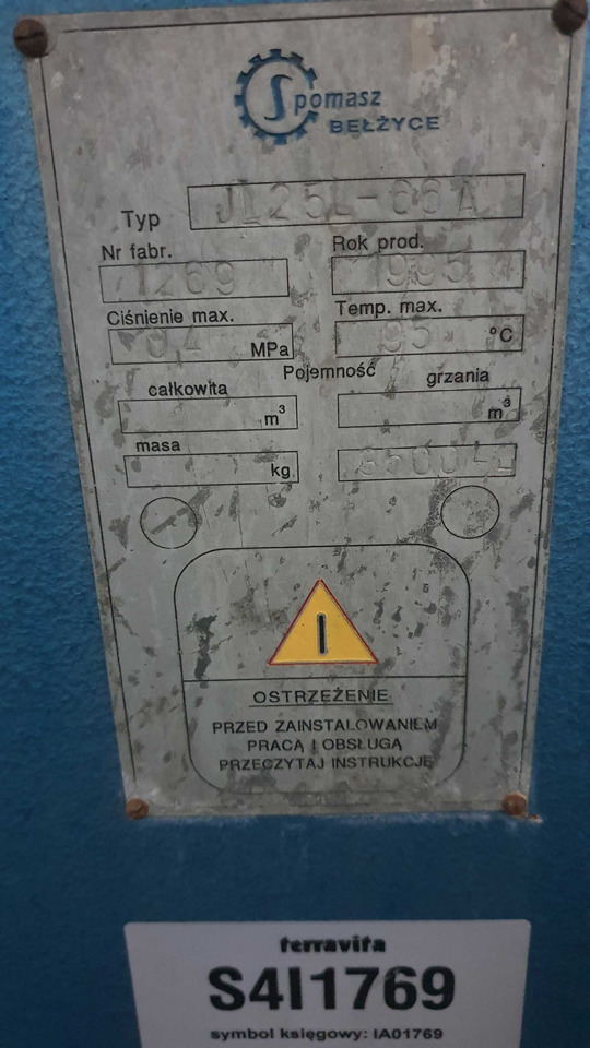Wymiennik ciepła Spomasz Bełężyce 3500 l/h 10.000 zł + 23% VAT - Réchauffeur de construction: photos 4 Wymiennik ciepła Spomasz Bełężyce 3500 l/h 10.000 zł + 23% VAT - Réchauffeur de construction: photos 4