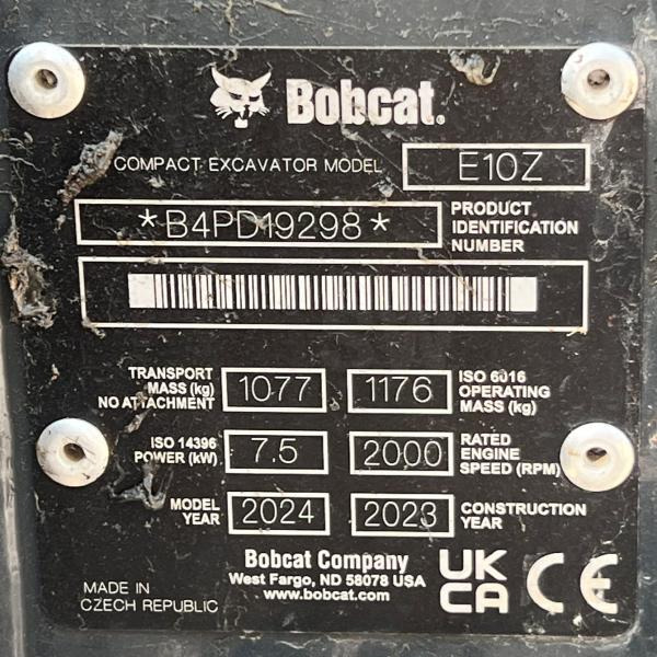 Mini pelle Bobcat E10 Z MINIPELLE 1T: photos 15