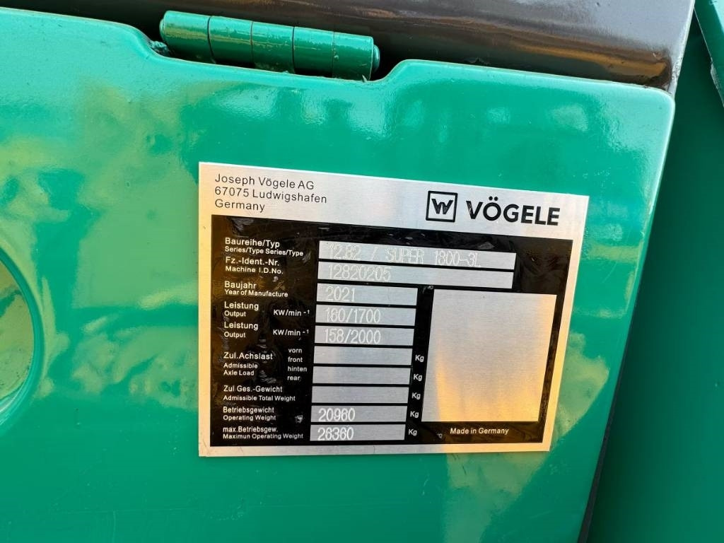 Vögele 1800-3 - Finisseur: photos 2 Vögele 1800-3 - Finisseur: photos 2
