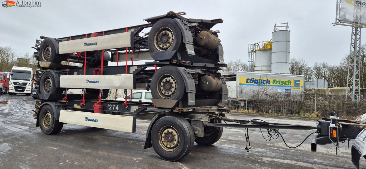 Krone AZ 3x vorhanden SAF Achsen, fertig gestapelt - Remorque porte-conteneur/ Caisse mobile: photos 4 Krone AZ 3x vorhanden SAF Achsen, fertig gestapelt - Remorque porte-conteneur/ Caisse mobile: photos 4