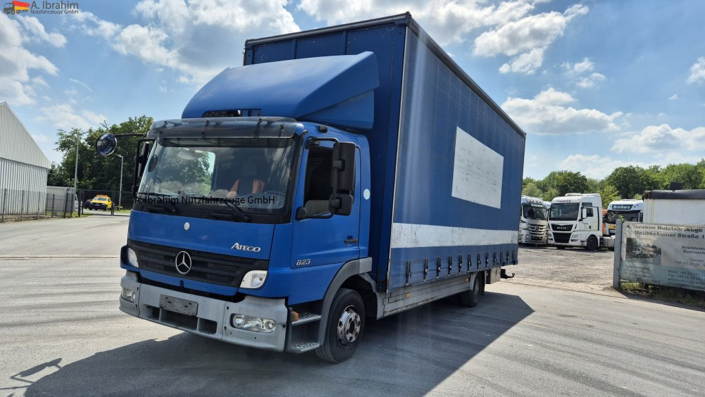 Mercedes-Benz 823 Jumbo LKW 7.30 m Länge x 3,10 m Innenhöhe, 56 cbm - Utilitaire rideaux coulissants (PLSC): photos 1 Mercedes-Benz 823 Jumbo LKW 7.30 m Länge x 3,10 m Innenhöhe, 56 cbm - Utilitaire rideaux coulissants (PLSC): photos 1