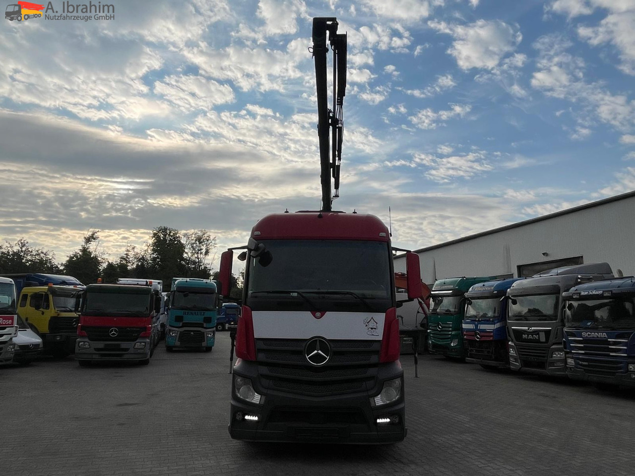 Camion plateau, Camion grue Mercedes-Benz Actros 2545 6x2 Pritsche Kran HIAB 166: photos 9