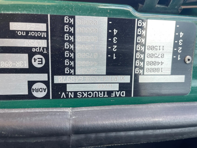 Tracteur routier DAF XF 95.430 Tractor Unit: photos 16 Tracteur routier DAF XF 95.430 Tractor Unit: photos 16