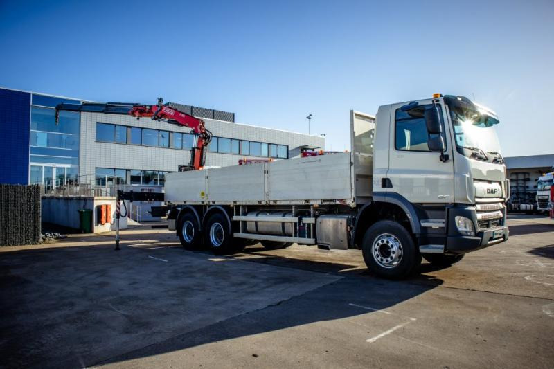 DAF CF 450-6X4+FASSI18T/M(3EXT)-78500KM - Camion plateau, Camion grue: photos 2 DAF CF 450-6X4+FASSI18T/M(3EXT)-78500KM - Camion plateau, Camion grue: photos 2