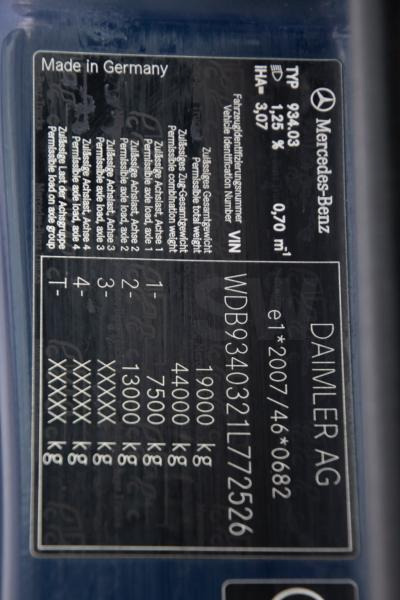 Tracteur routier Mercedes ACTROS 1846 LS-MP3+HYDR.: photos 7