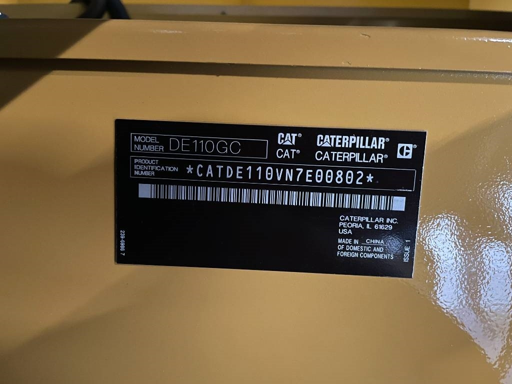 Groupe électrogène neuf CAT DE110GC - 110 kVA Stand-by Generator - DPX-18208: photos 21
