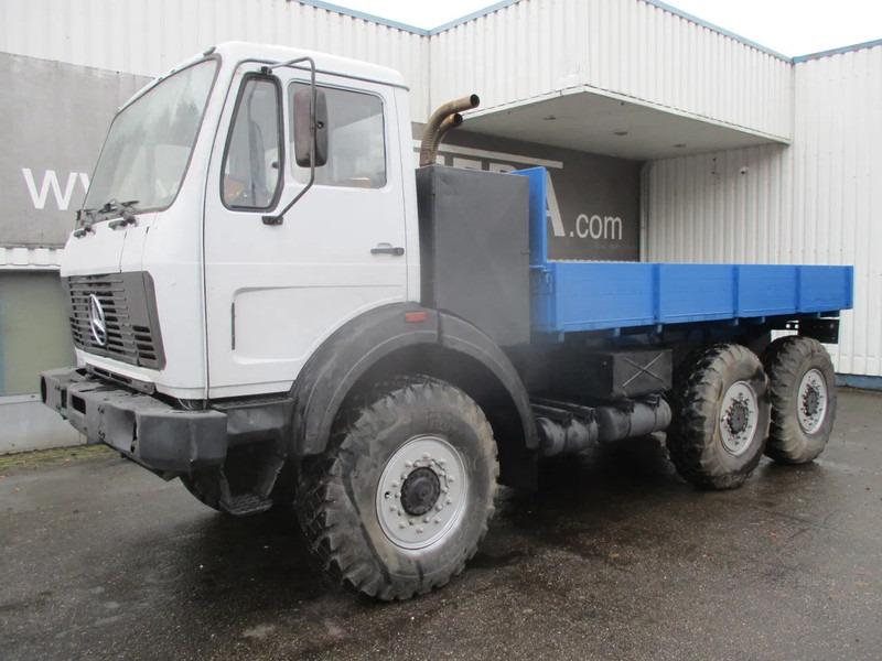 Mercedes-Benz FAP 2026 , V8 , 6x6 , ZF Manual , Spring suspension , Ex - Camion plateau: photos 1 Mercedes-Benz FAP 2026 , V8 , 6x6 , ZF Manual , Spring suspension , Ex - Camion plateau: photos 1