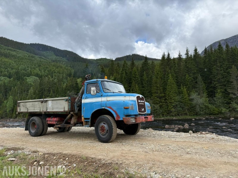 1973 Kranbil - MAN 8.168 HA, 4x4, Plan med tipp - Camion grue: photos 3 1973 Kranbil - MAN 8.168 HA, 4x4, Plan med tipp - Camion grue: photos 3