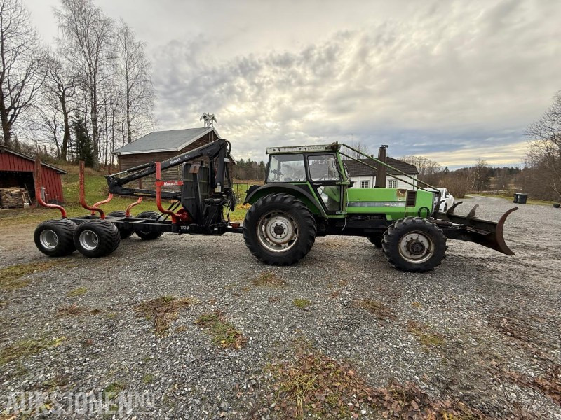 1981 Deutz DX 110A m/ tømmerhenger - Tracteur agricole: photos 4 1981 Deutz DX 110A m/ tømmerhenger - Tracteur agricole: photos 4