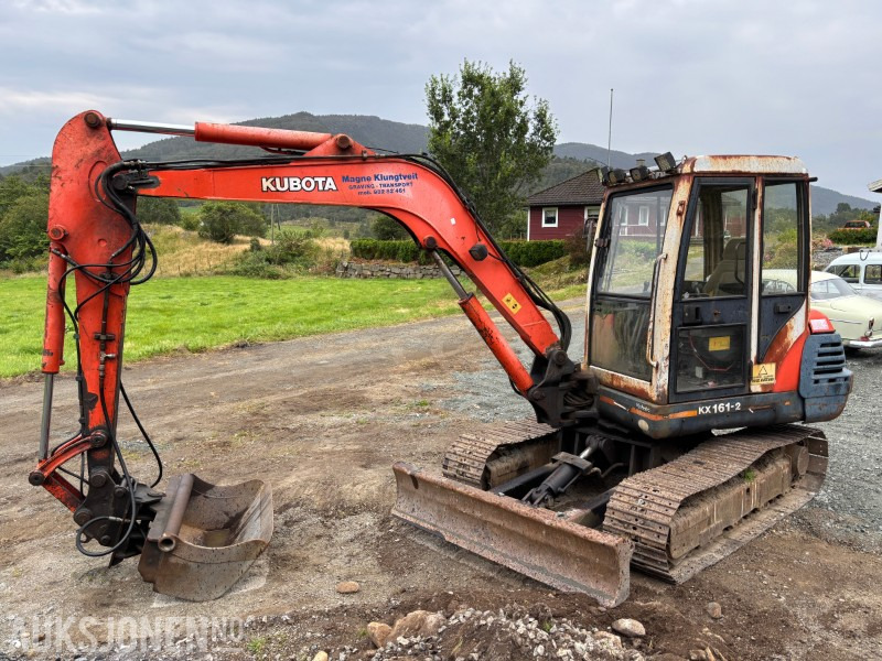 1994 Kubota KX161-2 6T. 2 Skuffer og Tømmerklype. - Pelle: photos 1 1994 Kubota KX161-2 6T. 2 Skuffer og Tømmerklype. - Pelle: photos 1