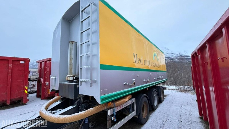 1996 ATKA RSP 24 trippelkjerre med Hillevåg tipp bulktank 6 kammers - Remorque citerne: photos 1 1996 ATKA RSP 24 trippelkjerre med Hillevåg tipp bulktank 6 kammers - Remorque citerne: photos 1