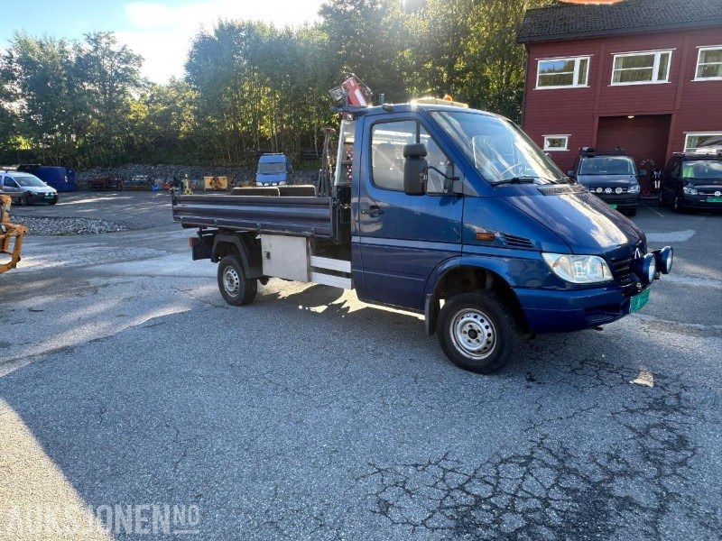 Utilitaire plateau 2004 Mercedes-Benz 313 CDI SPRINTER 2.1-129 D - 4X4 - Kran - Tippkasse - 173782 km: photos 7