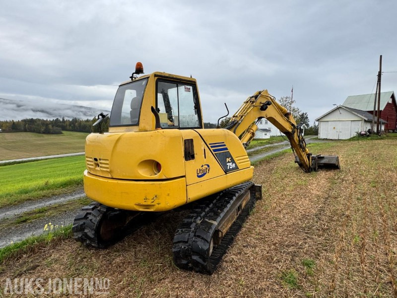 2005 Komatsu PC 75R gravemaskin med gummibelter - Pelle: photos 5 2005 Komatsu PC 75R gravemaskin med gummibelter - Pelle: photos 5